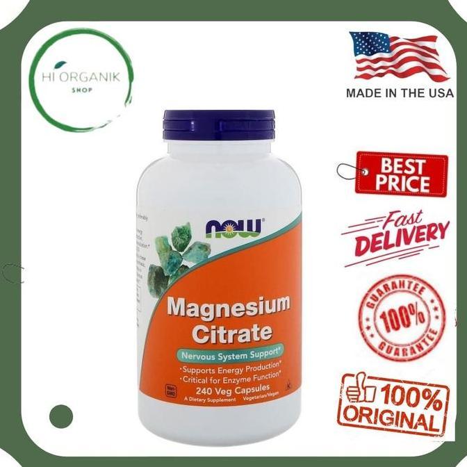 Now Foods Magnesium Citrate 240 Veg Caps / Now Food Magnesium Citrate