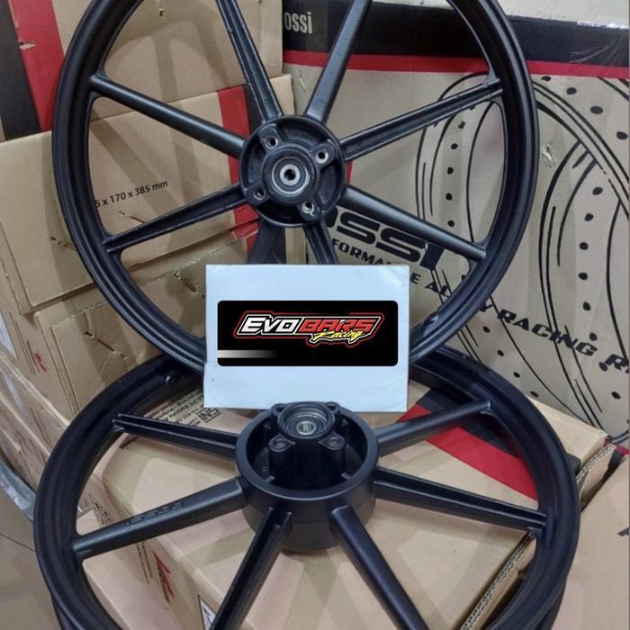 Velg Vrossi Zigen Swan Satria 2tak Lumba Double Disc Black White Gold