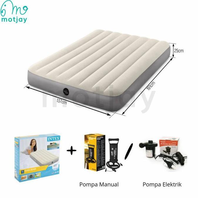 Kasur Angin Intex Durabeam Cream Twin Intex 64101