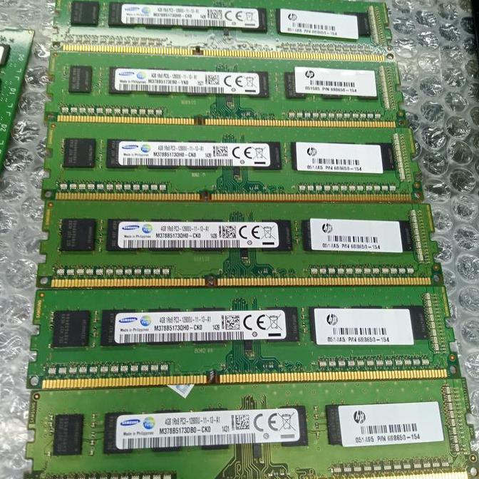 PC Samsung Ram 4gb 1RX8 PC3 -12800U -11-13-A1 M378B51730HO -CKO