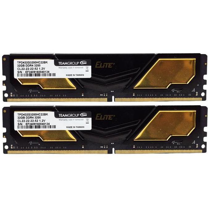 Team Elite Plus DDR4 64GB (2x32GB) 3200Mhz | RAM PC Komputer
