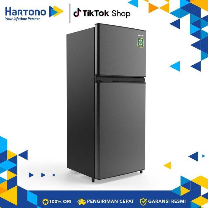 Sharp Kulkas Kecil 2 Pintu Small 2 Door Refrigerator SJ195MNHS