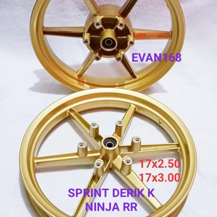 Ready VELG VROSSI NINJA RR PALANG 6 LURUS GOLD PNP