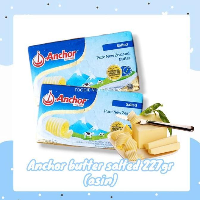 Anchor butter salted 227gr/ butter asin anchor/ butter  mentega anchor