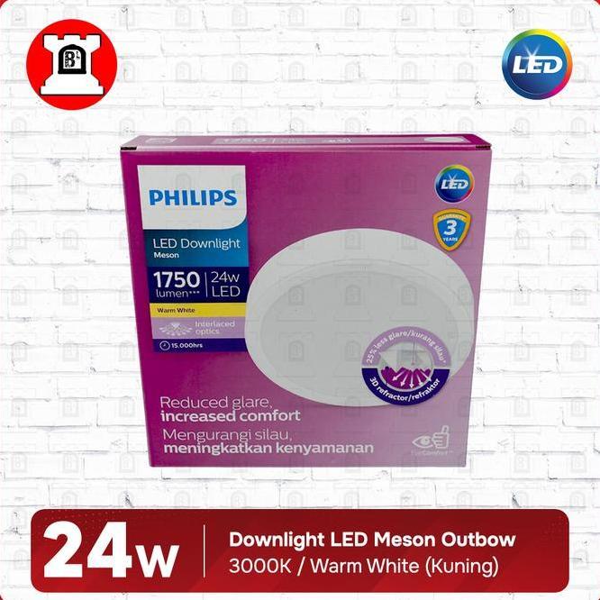 Lampu Philips Meson Downlht Plafon Led 59474 200 24W Outbow Bulat