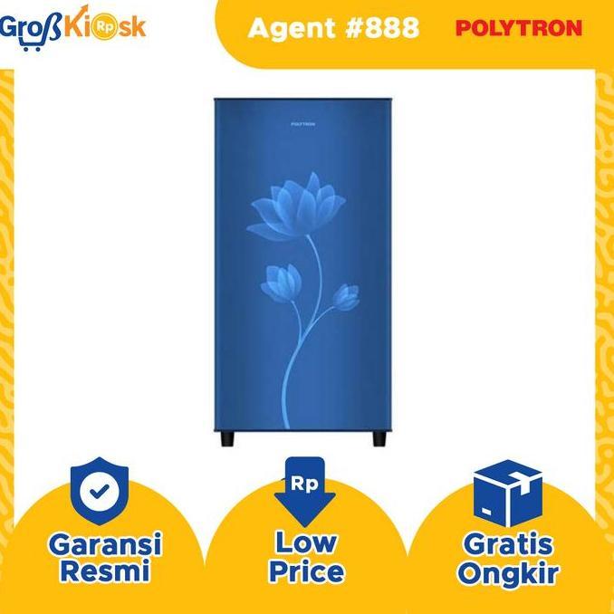 KULKAS 1 PINTU POLYTRON PRB 159 / PRB-159 R/B