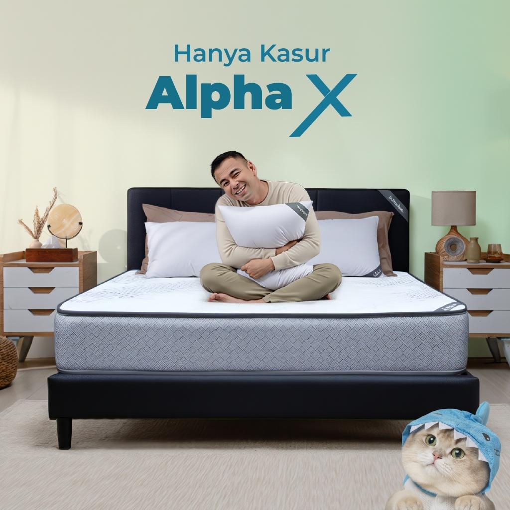Inthebox Alpha X - Kasur Springbed - Free Bantal - Ukuran Kasur 90X200, 100X200, 120X200, 140X200, 1