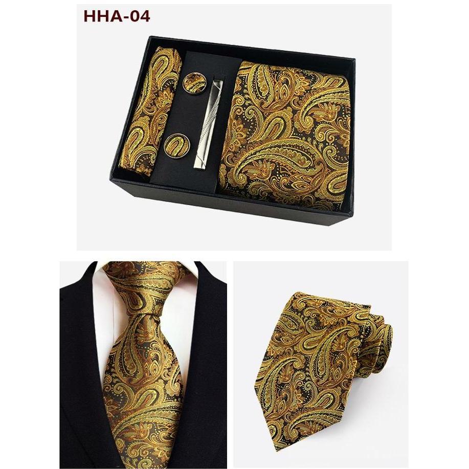 DASI SET PREMIUM GIFT SET KOTAK HARDBOX MOTIF BATIK TIE BLUE BIRU MUDA Ready