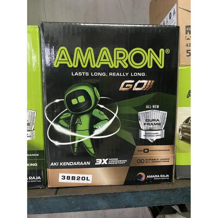 Aki Mobil Amaron Go 38B20L - Ns40Zl Aki Mobil Kering Brio Jazz Livina Original Dan Terpercaya