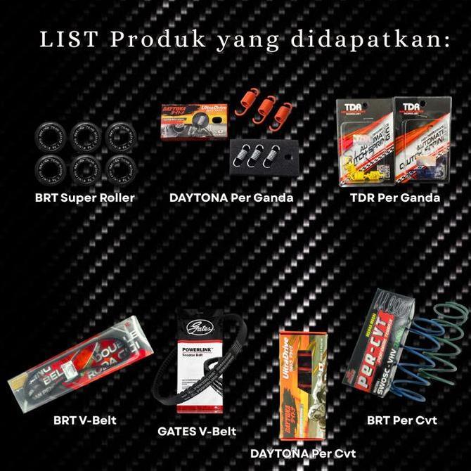 PAKET UPGRADE KIRIAN CVT BRT VARIO 110 125 150 BEAT FI SCOOPY 2021 BEAT KARBU BEAT DELUXE