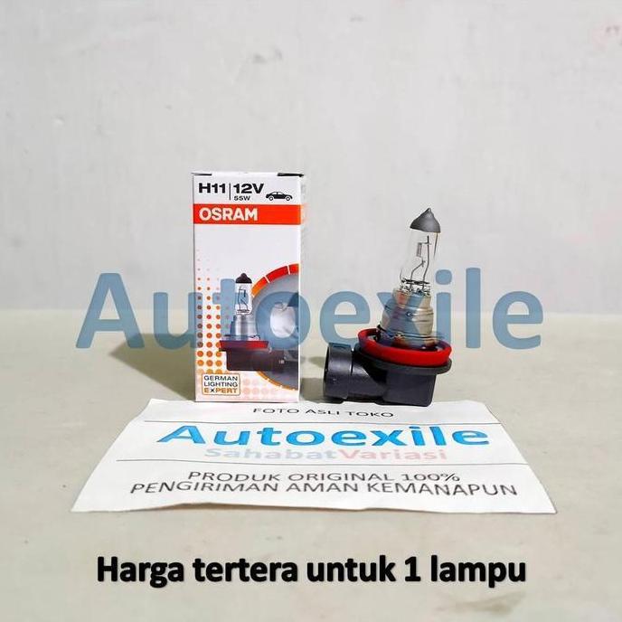 Osram Original Spare Part H11 12V 55W 64211 German Lampu Mobil BRV Civic Ertiga Sienta Innova