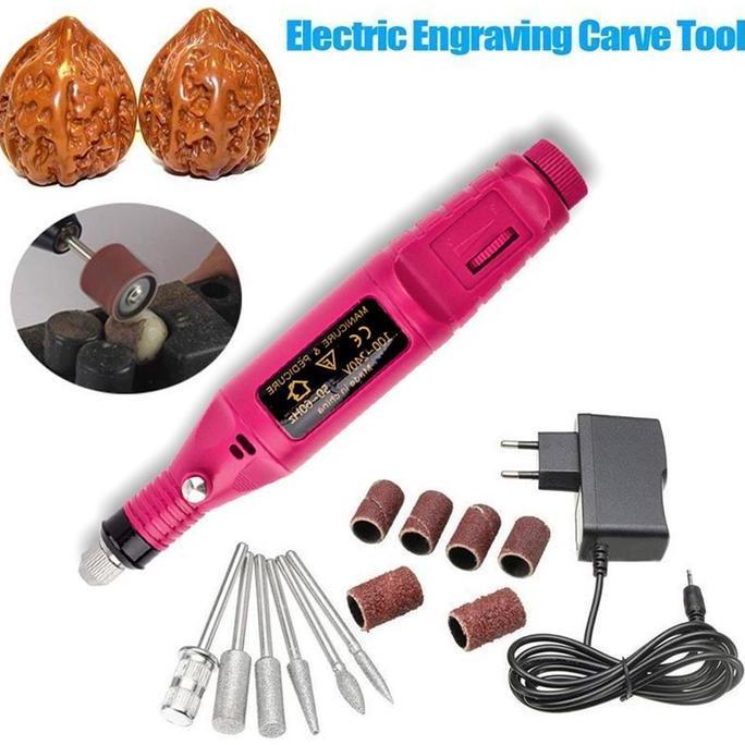Oemahresi.new - Bor Mini / Alat Ukir Grafir / Gerinda Listrik Mini / Pen Ukir / Pedicure Manicure Ma
