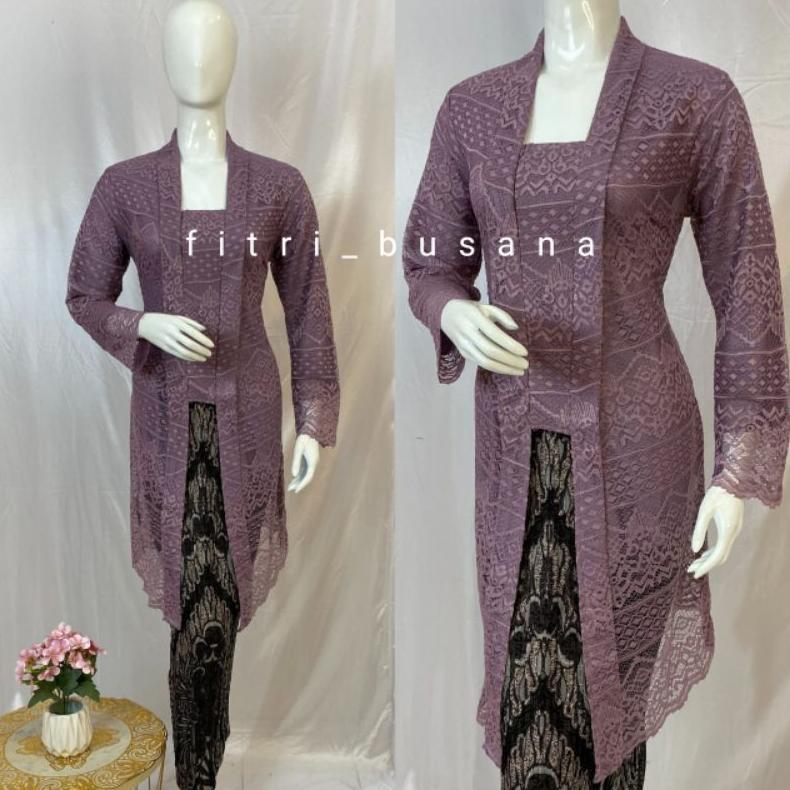 Terbaru Kebaya Tunik Brokat Atasan Kebaya Kutubaru Modern Panjang Model Busui Baju Kondangan Seragam