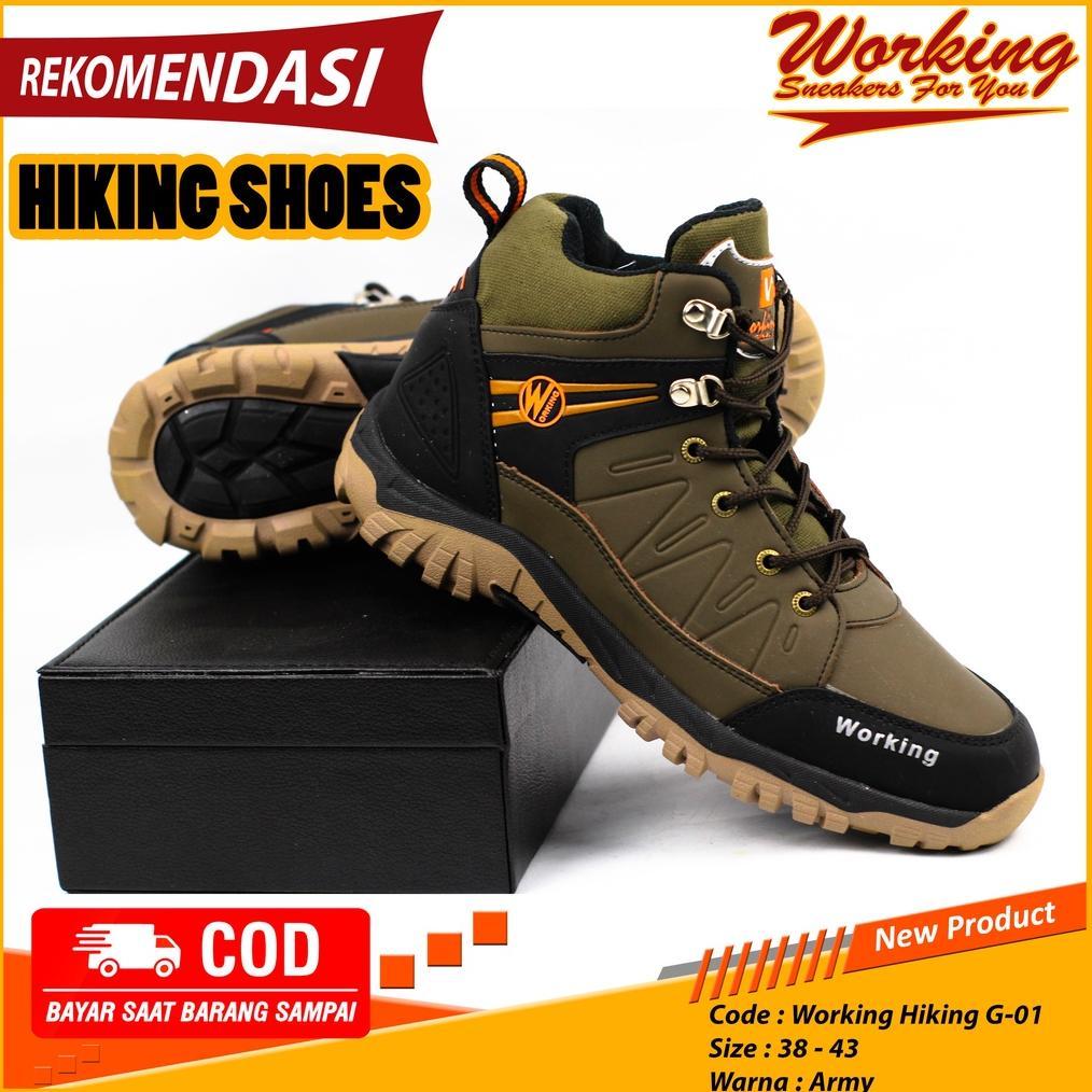 Best Sale Sepatu Pria Boot Working G-01 // Sepatu Gunung Luar Negeri // Sepatu Tracking