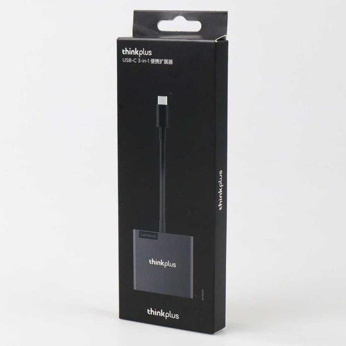 Lansungkirim- Lenovo Thinkplus Adapter Converter Usb Type C To Vga Hdmi Usb Port 4K