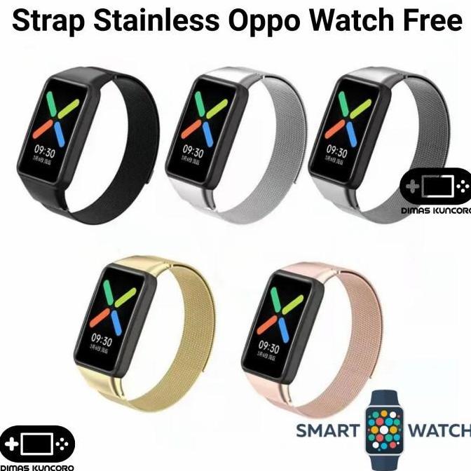 Strap Stainless Oppo Watch Free tali jam tangan steel oppo smart watch free