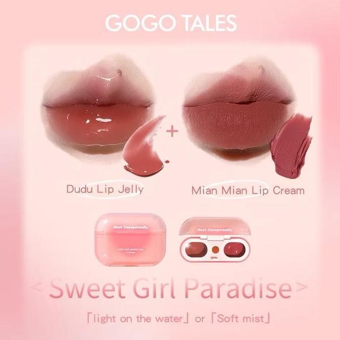 Lippapipu- (Bpom) Gogo Tales Airpods Lipstick Matte & Glossy Lip Anak Sekolah Lip Airpods Gogo Tales