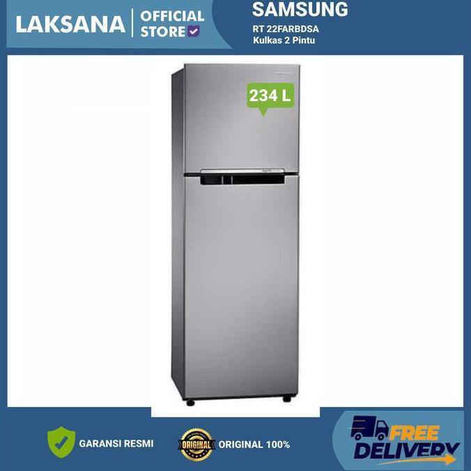 KULKAS 2 PINTU SAMSUNG RT22FARBDSA (KHUSUS BANDUNG)