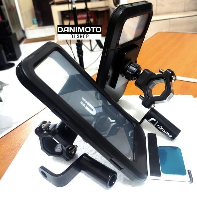 HOLDER HP STANG SPION MOTOR ANTI AIR WATERPROOF NMAX PCX ADV BEAT MIO