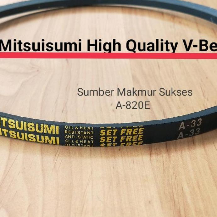 V BELT VANBELT MESIN CUCI A820E A 820 E A-820E A33 MITSUISUMI A CLASS