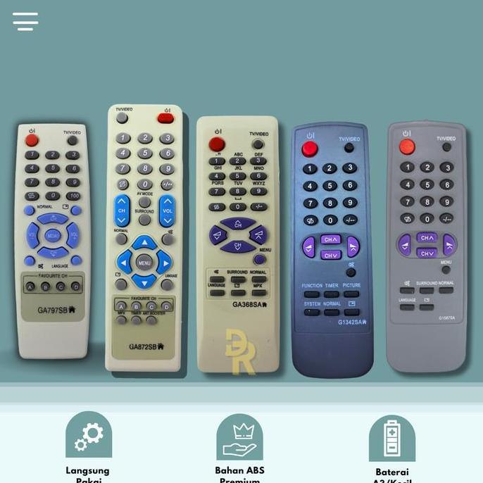 Remot Remote TV SHARP TABUNG ALEXANDER SLIM FLAT MULTI UNIVERSAL
