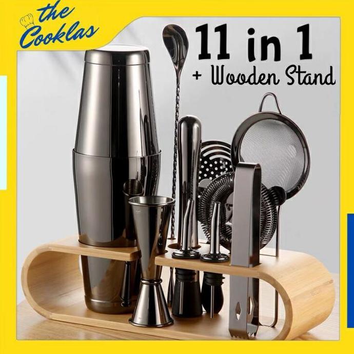 11 in 1 Cocktail Boston Shaker Set Premium Bartender Tools Shaker Set