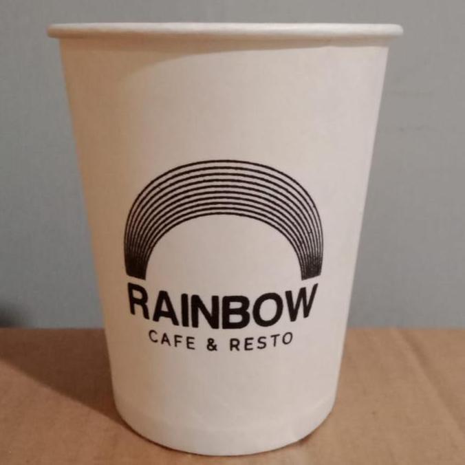 Gelas Kopi / Paper Cup 8 Oz Sablon Tanpa Tutup