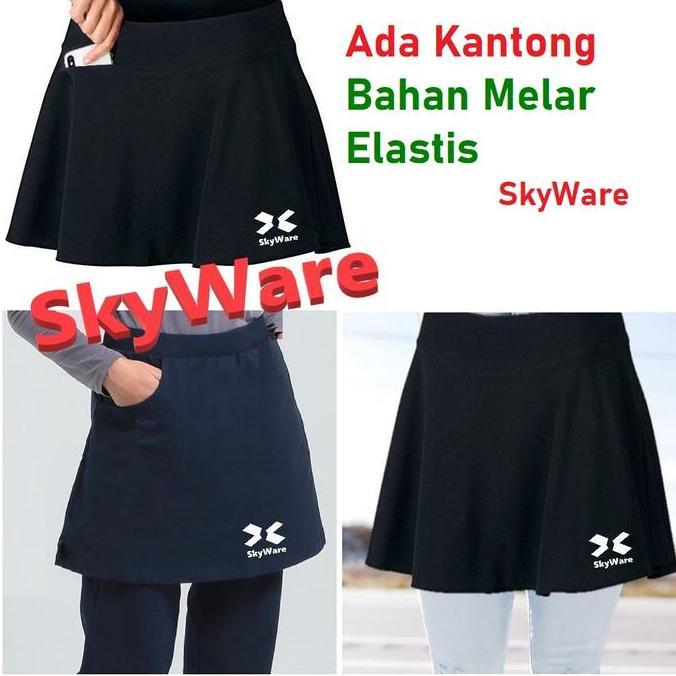 Shiftx- Rok Penutup Celana Ketat (Legging) Mini Skirt Casual Olahraga Lari Senam Tennis Zumba Bersep