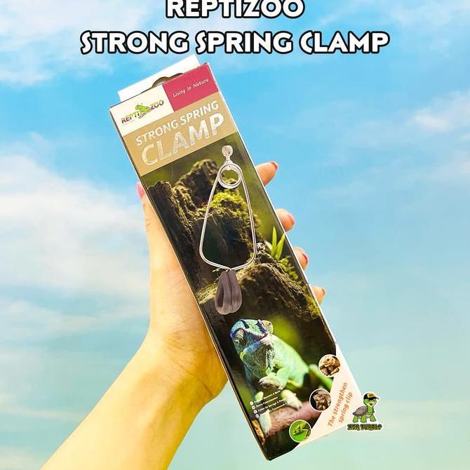 REPTIZOO SPRING CLIP PENJEPIT FITTING DOME REPTIL TORTO KURA SULCATA