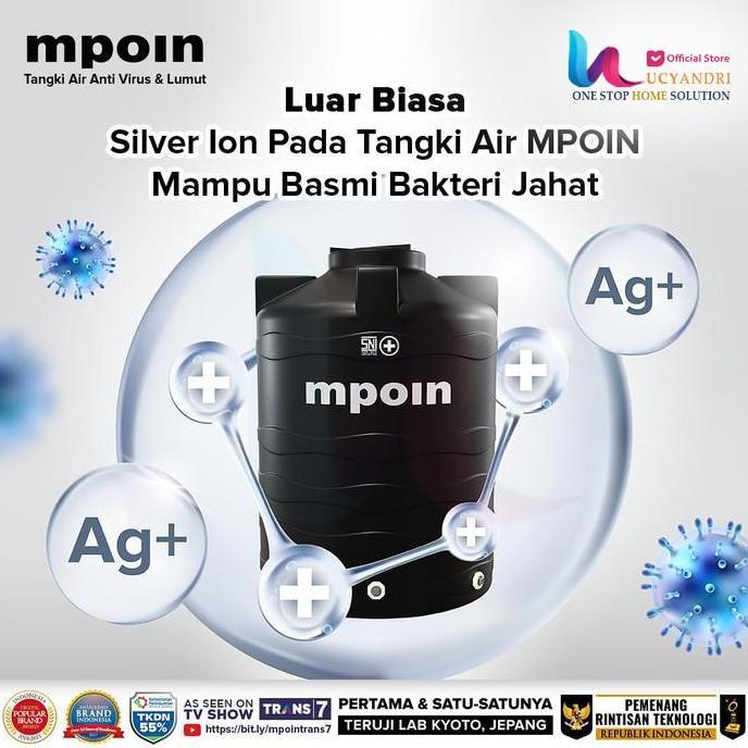 Terjangkau Tangki Air Mpoin Plus 800 Wave Toren Tandon 800 Liter