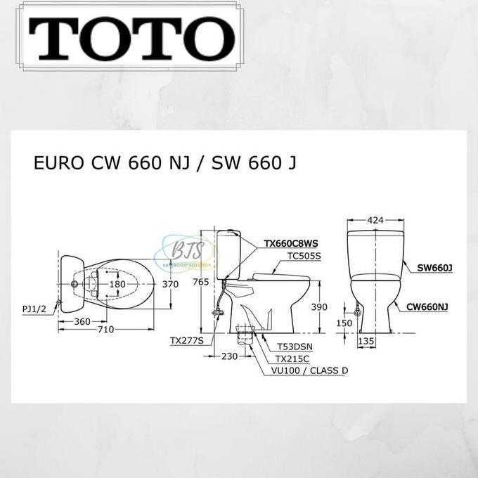 Diskon Kloset/Closet Toto Cw660Nj/Sw660J/Cw660 Nj/Cw 660 Nj/Cw 660Nj/Cw660 Nj