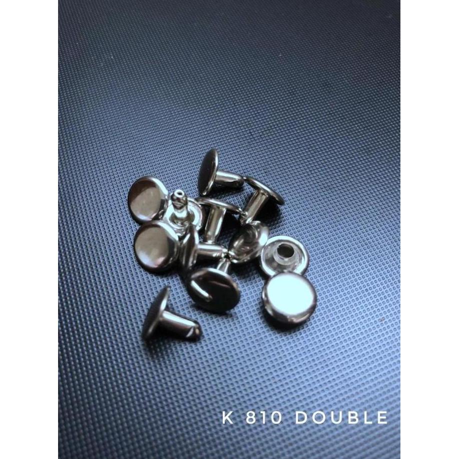 Paku Keling / Centang / Rivet Nikel Dua Sisi diameter 9 mm per 100 pcs