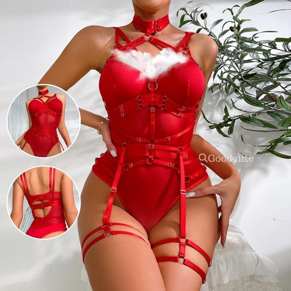 GN6144 Lingerie Open V Bodysuit Hot Cosplay Lingerie Premium