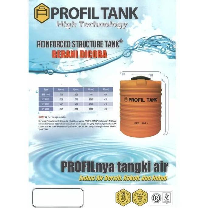 Diskon Tangki Air / Tandon Toren Bpe Profil Tank Tipe Bpe-2000 (2000 Liter)