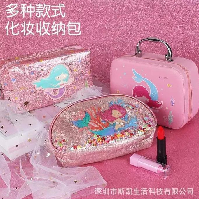 Toysficrim- Make Up Anak Perempuan Mainan Make Up Set Dandan Anak Asli Non Toxic