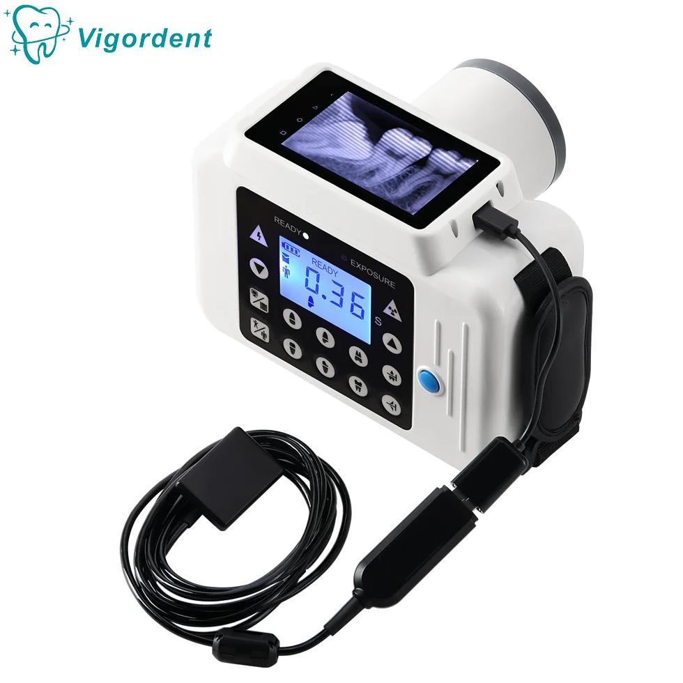 Digital Dental X-ray Machine Portable High Frequency X Ray Unit with Sensor Vigordent X-Ray Film Den