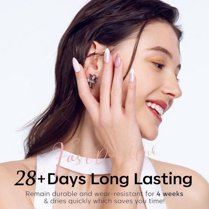 Pickme- Modelones Gel Cat Kuku Set 40 Warna Nude Nude Gel Polish Nude Nude Warna Kulit Merah Muda Gl