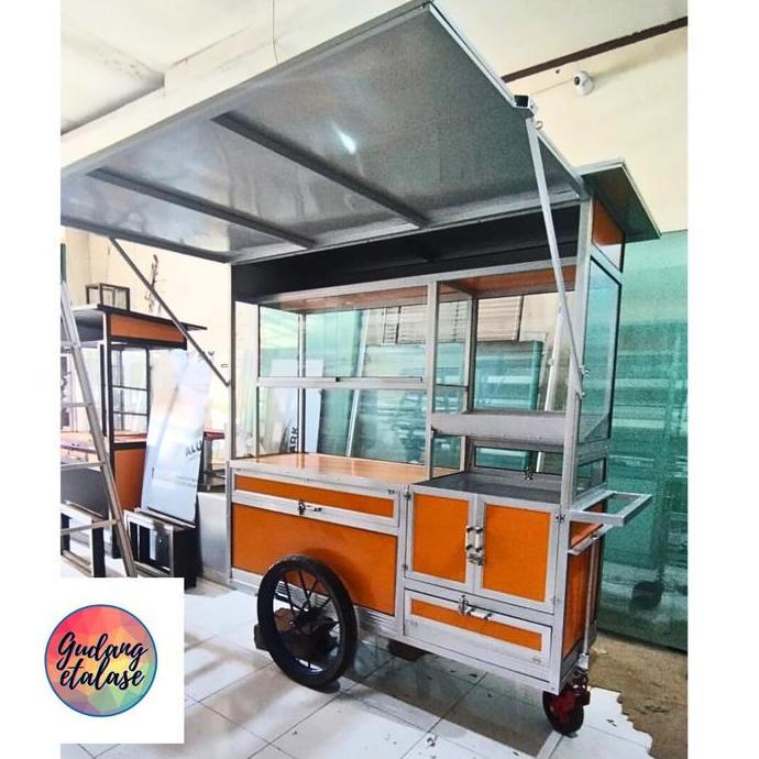 Terlaris Gerobak Gorengan 1,5 M Aluminium (Harga Promo)