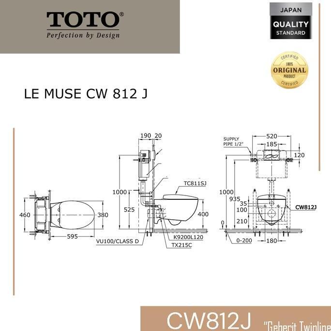 Diskon Kloset Gantung Toto Cw812J Geberit Twinline 115.888.46.1