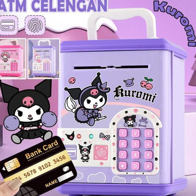 Sasti_sabinapermata - Kuromi/StellaLou/My Melody Celengan Elektrik Mainan Sidik Jari Kata Sandi Cele