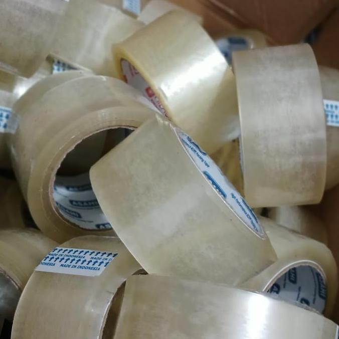 Ready stock lakban bening kiloan,lakban bening,coklat,fragile