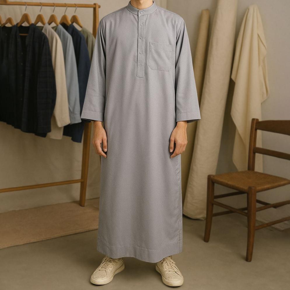 TERBARU Nash Daily Wear | Baju Gamis Jubah Pria Thobe KHALID Series | Gamis Pria KHALID series