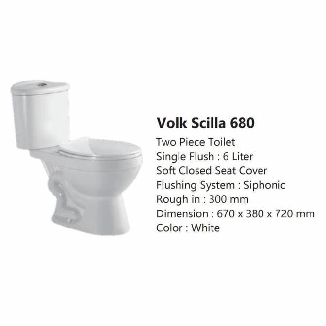 Terjangkau Closet Duduk Volk 680 As Putih