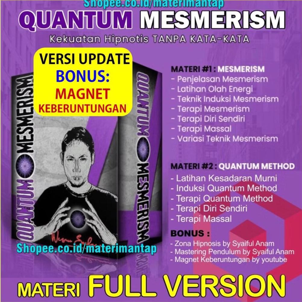 READY ECOURSE Hipnotis Tanpa Kata Mesmerism Quantum Method Full Materi