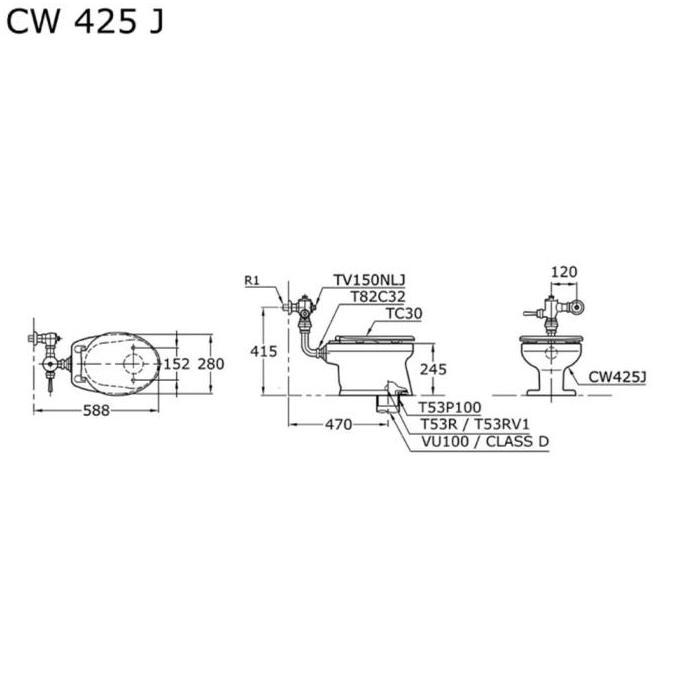 Terjangkau Kloset Duduk Anak Toto Cw 425 J Closet Children Toto Cw425J Closet Ana
