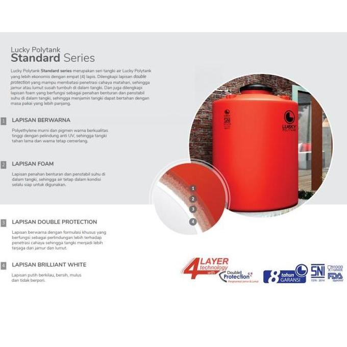 Spesial Tangki / Toren Air 500 Liter Lucky Standard Ls55