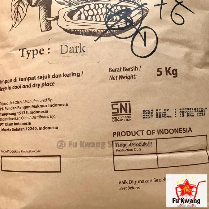 Cokelat Bubuk / Dark Cocoa Powder / Dark Chocolate Oh Java 500 gram