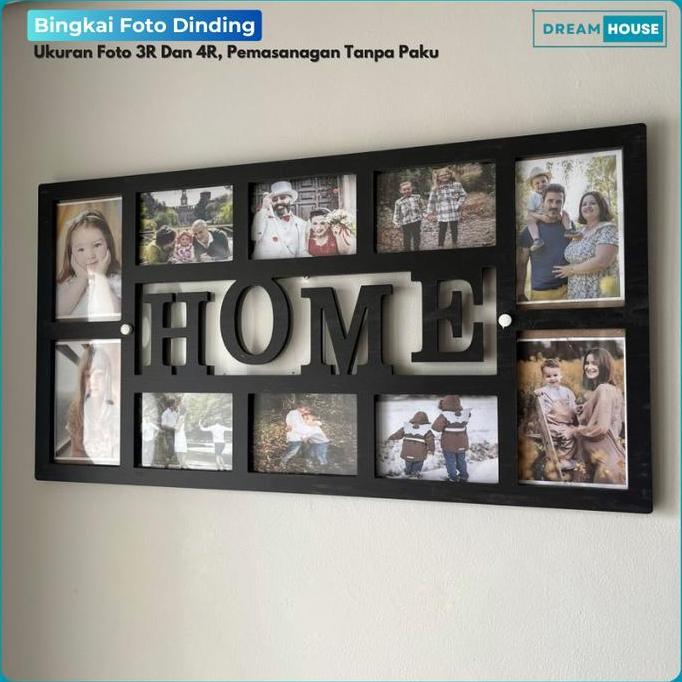 Barbaku_store - Bingkai Foto Tempel Dinding Tanpa Paku Frame Foto Pigura Photo Gantung Dinding Aesth