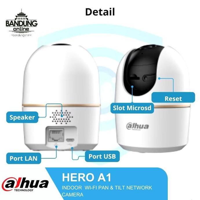 HARGA DISC - DAHUA Hero A1 CCTV WiFi 2MP 3MP 5MP H2A H3A H5A Camera Wireless Pan/Tilt Indoor