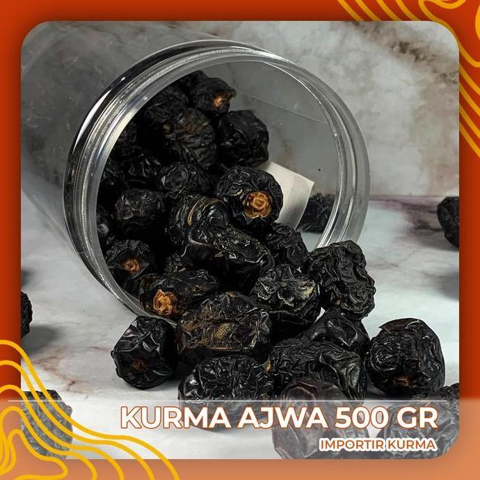 Kurma Ajwa Premium / Kurma Ajwa Toples / Kurma Ajwa 500 Gr Toples